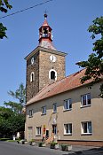 Droukovice  zvonice a budova Ob
