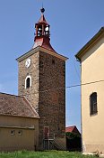 Droukovice  zvonice od kostela