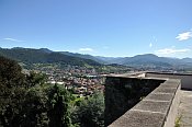 Bergamo  Rocca, pohled na doln msto