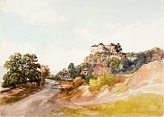 upiansky hrad na obraze Thomase Endera