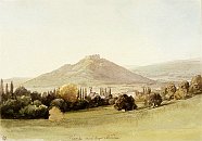 Viniansky hrad  pohled pes obec, obraz Thomase Endera