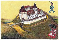 Nov hrad u Kunratic od S podle O. efc, J. Podlisky