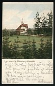 Konopit  loveck zmek Hubertus  pohlednice (1903)