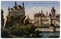 Cheb  Vclavsk hrad  pohlednice (1916)