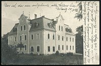 Dalovice  Star zmek  pohlednice (1902)