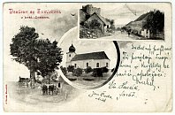 Zavlekov  pohlednice (1900)
