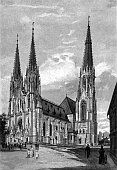 Olomouc  kresba Rudolf Bernt (kolem 1890)