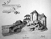 upiansky hrad  dobov vyobrazen (kolem pol. 19. stol.)
