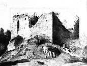Zniev  doln hrad  kresba Antona Djuraky (po. 20. stol.)