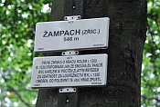 Žampach – tabule na hradě
