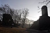 Hasištejn, vlevo dělostřelecká bašta
