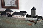 Hradec nad Moravic  model stedovk podoby hradu