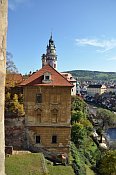 esk Krumlov  pohled z hornho hradu