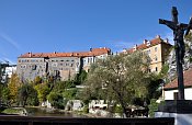 esk Krumlov  pohled na horn hrad