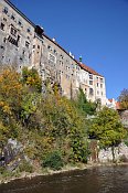 esk Krumlov  pohled od Vltavy