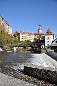 esk Krumlov  pohled od Vltavy