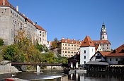 esk Krumlov  pohled od Vltavy