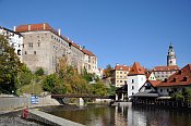 esk Krumlov  pohled od Vltavy