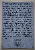 Chomutov  informan tabule na kostele sv. Kateiny
