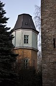 Neustupov – věž zámku od kostela