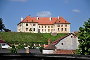 Kunštát – zámek přes Panskou zahradu