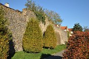 Jihlava – hradební parkán na JV straně