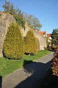 Jihlava – hradební parkán na JV straně