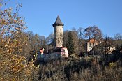 Rožmberk – věž Jakobínka a horní hrad