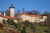 Rožmberk – věž Jakobínka a horní hrad