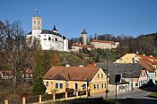 Rožmberk – pohled z míst bývalé městské brány