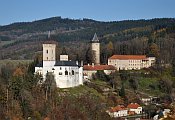 Rožmberk ze silnice k Šibenici