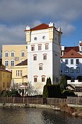 Jindřichův Hradec – hranolová bašta nad rybníkem Malý Vajgar