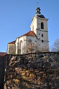 Kostelec nad ernmi lesy  mstsk opevnn a kostel sv. Vojtcha