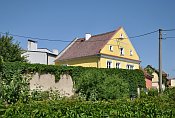 Plan  prbh hradby na zpadn stran