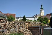 Plan  hradby na zpadn stran
