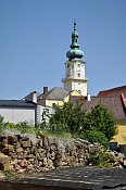 Plan  hradby na zpadn stran