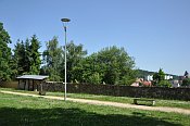 Plan  hradba u kostela