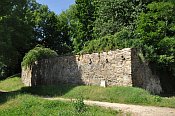 Stbro  hradby pod Husitskou batou
