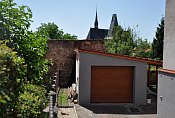 Rakovník – fragment hradby na SV straně