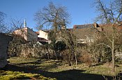 Soběslav – hradby na jižní straně (Havlíčkovo nábřeží)