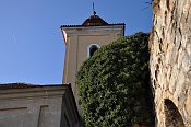 Vyšehořovice – pohled k věži hlavního kostela