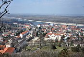 Hainburg – pohled na město od hradu