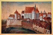 Eggenburg – dobové vyobrazení města s hradem