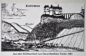 Oberkapfenberg  dobov vyobrazen (G.M. Vischer, 1681)