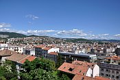 Trieste  Castello di San Giusto, pohled na msto