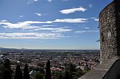 Bergamo  Rocca, pohled na doln msto