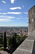 Bergamo  Rocca, pohled na doln msto