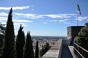 Bergamo  Rocca, pohled na doln msto