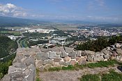 Pustý hrad – horní hrad – výhled na Zvolen