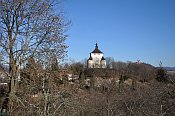 Bansk tiavnica  Nov zmok, v pozad Kalvria